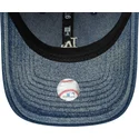 verstellbare-blaue-damen-cap-mit-gebogenem-schirm-9twenty-denim-der-los-angeles-dodgers-mlb-von-new-era