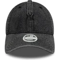casquette-courbee-noire-ajustable-pour-femme-9twenty-denim-new-york-yankees-mlb-new-era