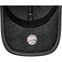 cappello-curvo-nero-regolabile-da-donna-9twenty-denim-dei-new-york-yankees-mlb-di-new-era