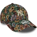 cappello-curvo-multicolore-regolabile-da-donna-9twenty-floral-dei-new-york-yankees-mlb-di-new-era