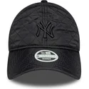 cappello-curvo-nero-regolabile-da-donna-con-logo-nero-9twenty-padded-dei-new-york-yankees-mlb-di-new-era