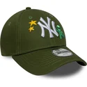 new-era-curved-brim-youth-9forty-space-icon-new-york-yankees-mlb-green-adjustable-cap