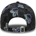 casquette-courbee-noire-ajustable-pour-enfant-9forty-space-all-over-print-new-era