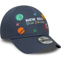 new-era-curved-brim-youth-9forty-space-icon-blue-adjustable-cap