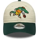 new-era-curved-brim-youth-9twenty-mascot-beige-and-green-adjustable-cap