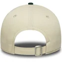 new-era-curved-brim-youth-9twenty-mascot-beige-and-green-adjustable-cap
