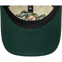 new-era-curved-brim-youth-9twenty-mascot-beige-and-green-adjustable-cap