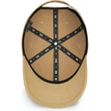 czapka-z-zakrzywionym-daszkiem-w-ciemnym-bezu-regulowana-baseball-peach-obl048-od-oblack