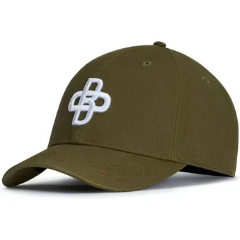 Gorra curva verde regolabile Baseball Peach OBL051 di Oblack