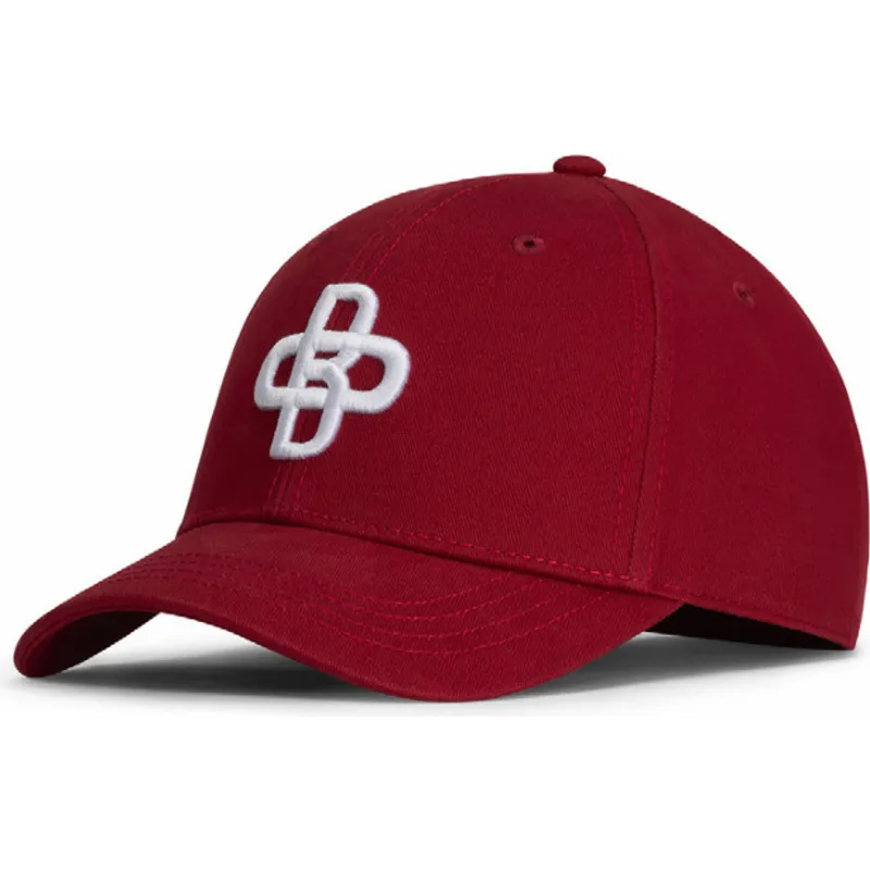 cappellino-curvo-rosso-regolabile-baseball-peach-olb044-di-oblack