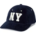 polo-ralph-lauren-curved-brim-ny-patch-authentic-corduroy-navy-blue-adjustable-cap