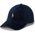 polo-ralph-lauren-curved-brim-classic-sport-corduroy-navy-blue-adjustable-cap