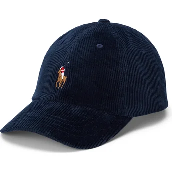 Cappellino curvo blu navy regolabile Classic Sport Corduroy di Polo Ralph Lauren