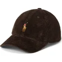 polo-ralph-lauren-curved-brim-classic-sport-corduroy-dark-brown-adjustable-cap