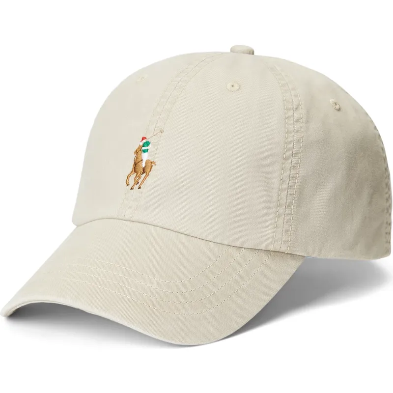 mutzen-gebogen-beige-verstellbares-band-von-polo-ralph-lauren