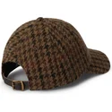 polo-ralph-lauren-curved-brim-checked-wool-tweed-brown-adjustable-cap