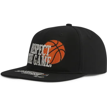 Snapback nero a visiera piatta con slogan Respect The Game di AND1