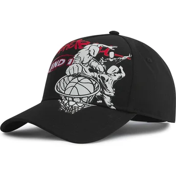 Czarna czapka z daszkiem typu snapback Dunk Graffiti od AND1