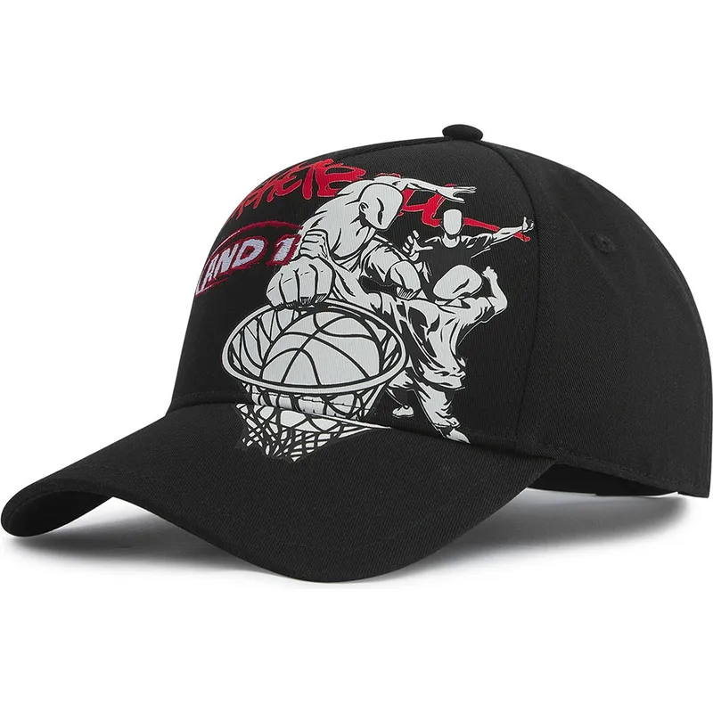 cappellino-curvo-nero-snapback-dunk-graffiti-di-and1