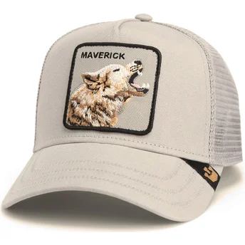Gorra trucker grigio lupo Maverick Howling In Harmony Core Canvas The Farm di Goorin Bros.