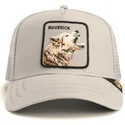 gorra-trucker-grigio-lupo-maverick-howling-in-harmony-core-canvas-the-farm-di-goorin-bros