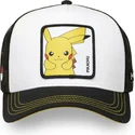 cappellino-trucker-bianco-e-nero-pikachu-pkm6-ele-pokemon-di-capslab