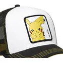 vit-och-svart-trucker-keps-pikachu-pkm6-ele-pokemon-fran-capslab