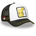 gorra-trucker-vit-och-svart-pikachu-pkm6-ele-pokemon-fran-capslab