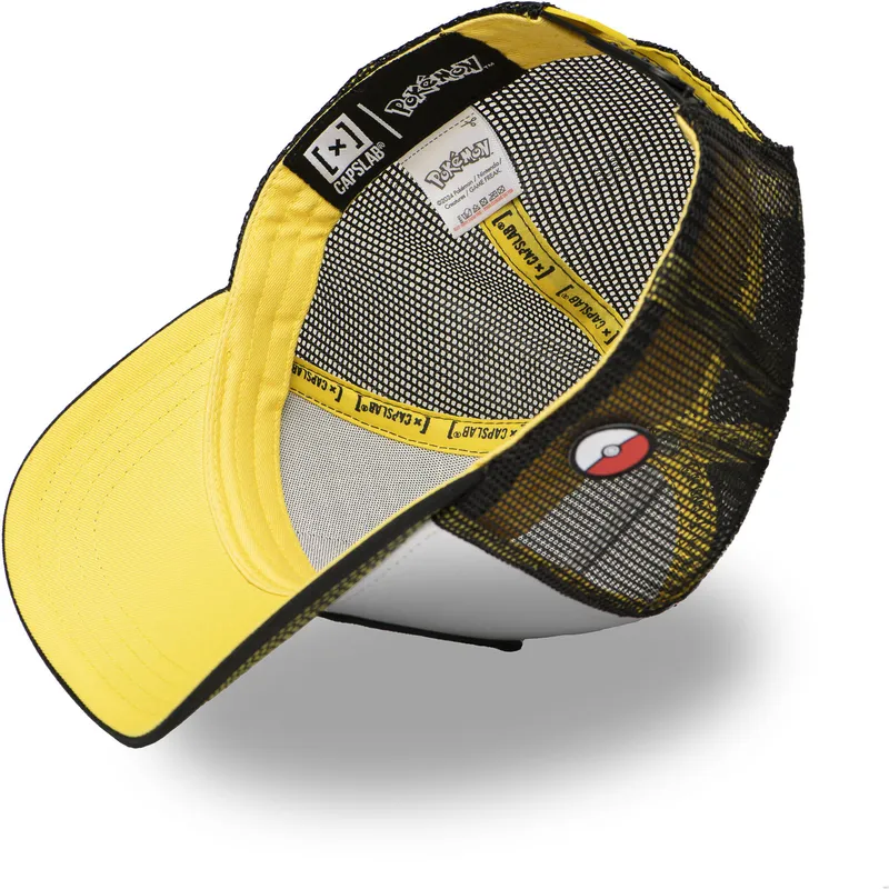 cappellino-trucker-bianco-e-nero-pikachu-pkm6-ele-pokemon-di-capslab