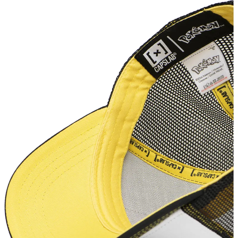 vit-och-svart-trucker-keps-pikachu-pkm6-ele-pokemon-fran-capslab