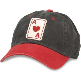 Cappellino curvo blu navy e rosso regolabile Anaheim Aces Archive di American Needle