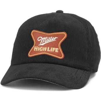 Gorra curva negra snapback Miller High Life Roscoe Cord de American Needle