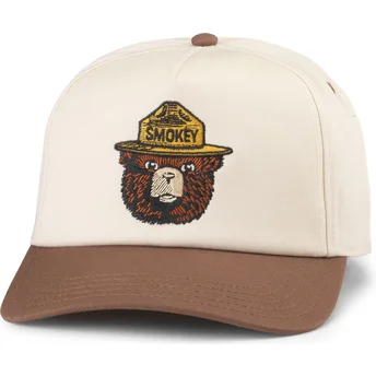 Cappellino curvo marrone snapback Smokey Bear Roscoe di American Needle