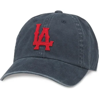Granatowa zakrzywiona czapka z regulacją Los Angeles Angels Archive od American Needle