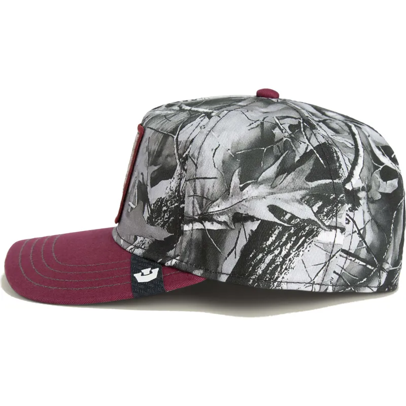 cappellino-visiera-curva-rosso-snapback-rinoceronte-tuff-camo-desaturated-camo-the-farm-di-goorin-bros