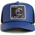 czapka-trucker-niebiesko-czarna-kon-lfg-stallion-pre-game-seasonal-the-farm-goorin-bros