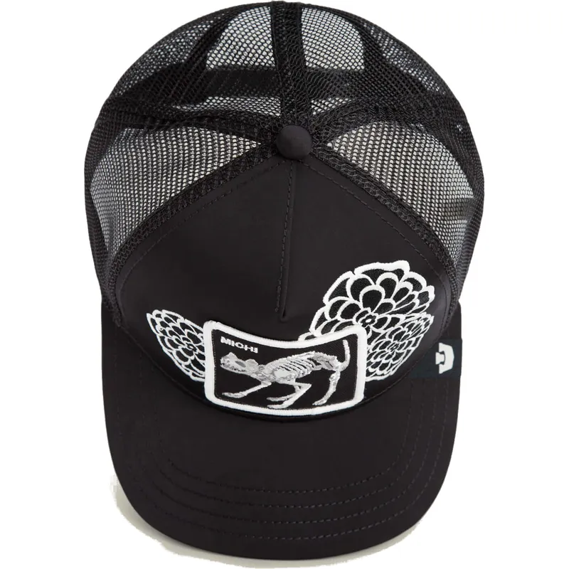 cappellino-trucker-nero-gatto-dia-de-michi-dia-de-los-muertos-the-farm-di-goorin-bros