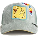 casquette-trucker-grise-et-jaune-canard-duck-off-ducking-autocorrect-happy-thoughts-the-farm-goorin-bros