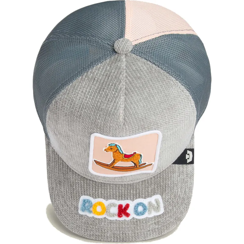 trucker-cap-grau-pferd-rock-on-hobby-horse-happy-thoughts-the-farm-von-goorin-bros