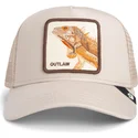 gorra-trucker-beige-lagarto-the-outlaw-lizard-sport-the-farm-von-goorin-bros