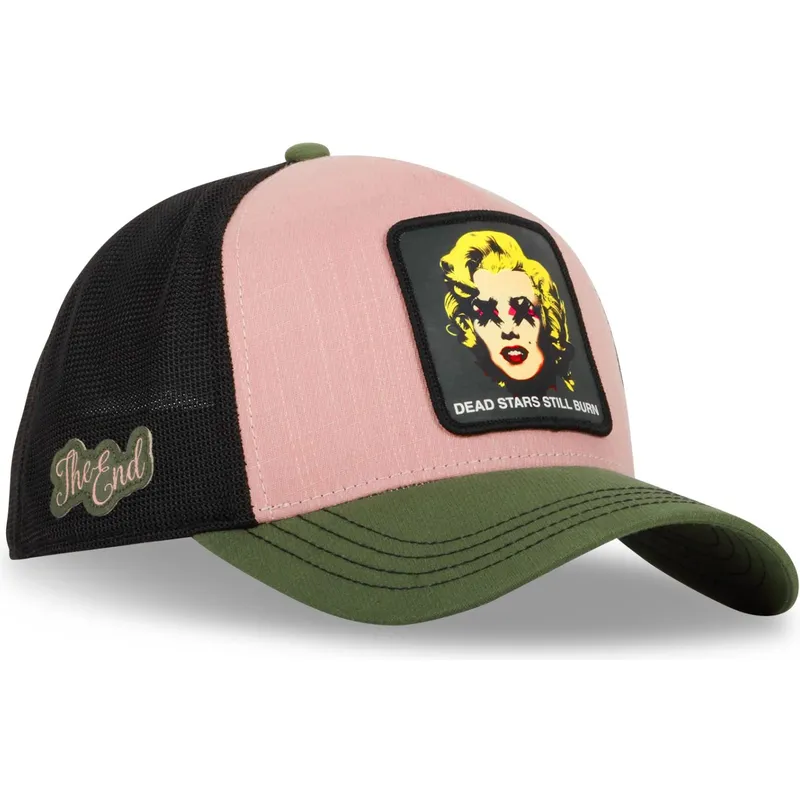 trucker-cap-mehrfarbig-marilyn-monroe-dead-stars-still-burn-art-dead-famous-von-capslab