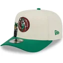 bezowo-zielona-czapka-z-daszkiem-typu-snapback-9fifty-a-frame-precurved-hardwood-classics-boston-celtics-nba-od-new-era