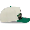 cappellino-curvo-beige-e-verde-snapback-9fifty-a-frame-precurved-hardwood-classics-dei-boston-celtics-nba-di-new-era