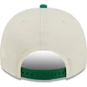cappellino-snapback-beige-e-verde-9fifty-a-frame-precurved-hardwood-classics-dei-boston-celtics-nba-di-new-era