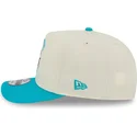 beige-och-bla-bojd-snapback-keps-9fifty-a-frame-precurved-hardwood-classics-charlotte-hornets-nba-fran-new-era