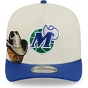 bojd-beige-och-bla-snapback-keps-9fifty-a-frame-precurved-hardwood-classics-fran-dallas-mavericks-nba-av-new-era