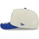 beige-blaue-snapback-kappe-9fifty-a-frame-precurved-hardwood-classics-der-dallas-mavericks-nba-von-new-era
