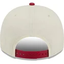 casquette-courbee-beige-et-rouge-snapback-9fifty-a-frame-precurved-hardwood-classics-denver-nuggets-nba-new-era
