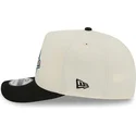 beige-und-schwarze-gebogene-snapback-kappe-9fifty-a-frame-precurved-hardwood-classics-der-detroit-pistons-nba-von-new-era