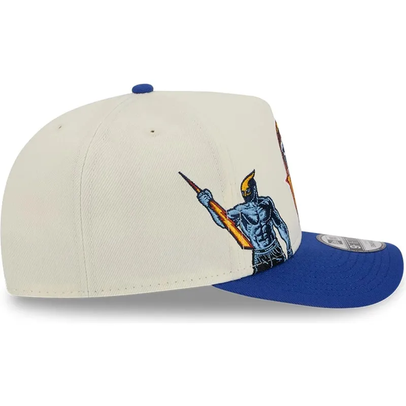 cappellino-beige-e-blu-snapback-9fifty-a-frame-precurved-hardwood-classics-dei-golden-state-warriors-nba-di-new-era